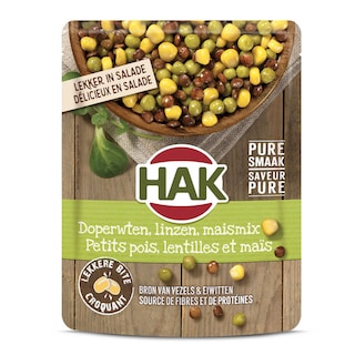 Hak | Petits pois | Lentilles | Maïs 