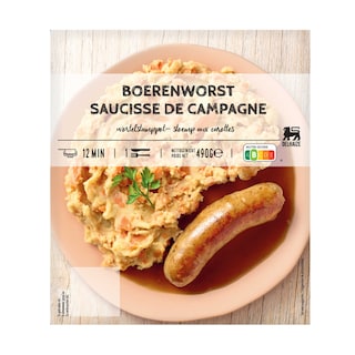 Delhaize | Braadworst | Wortelst 490 gr