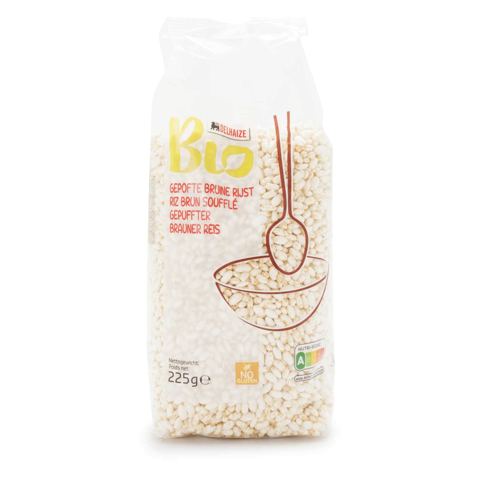 Delhaize Bio Riz Soufflé Sans Gluten Bio 225 gr Delhaize