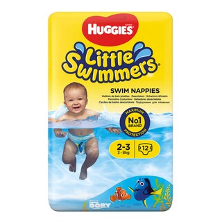 Huggies | Little Swimmers | Culottes de natation | Jetables | Taille 2-3 12 pc