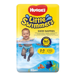 Huggies | Little Swimmers | Culottes de natation | Jetables | Taille 2-3 12 pc