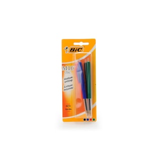 Bic | M10 clic | Stylos à bille | 4 couleurs | Medium 
