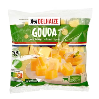 Delhaize | Cubes | Gouda | Jong belegen 