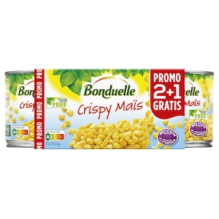Bonduelle | Crispy maïs  2+1 gratis 