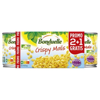 Bonduelle | Crispy maïs  2+1 gratis 3 x 150 gr