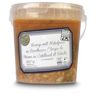 Delhaize | Soupe de Poisson au Cabillaud et le Sébaste 