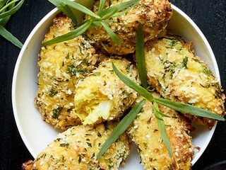 Bloemkoolkroketten met parmigiano en kurkuma