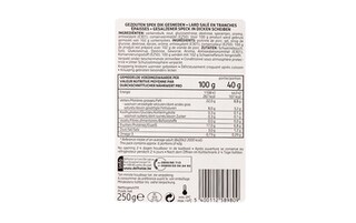 Delhaize | Gezouten spek | Sneden 
