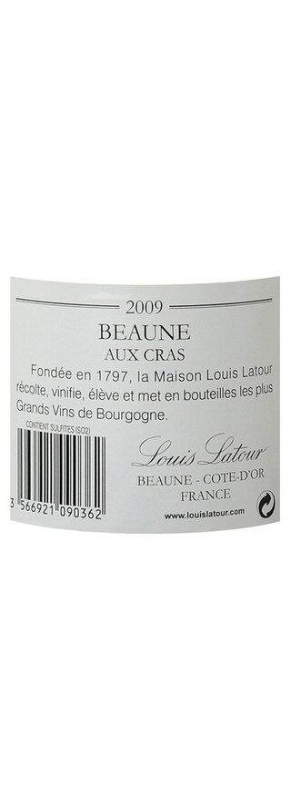FR BOURGOGNE COTE DE BEAUNE | Bourgogne - Côte de Beaune | Beaune Aux Cras 2009 Wit 