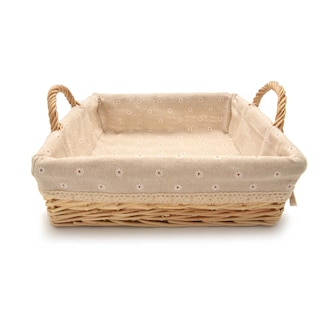 Delhaize | Rotan Mand Met Linnen 