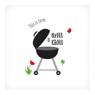 Happy Paper | Servetten | Grill & Chill black | 33cm 
