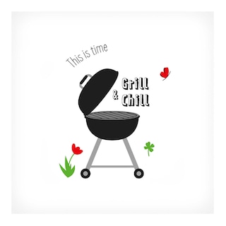 Happy Paper | Serviettes | Grill & Chill black | 33cm 