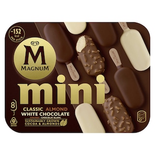 Magnum | Mini classic | Almond | White 8 x 5,5 cl