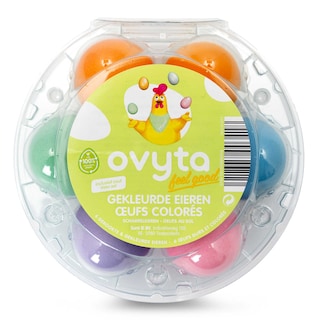 Ovyta | Hardgekookte eieren | Gekleurd | 6ST 