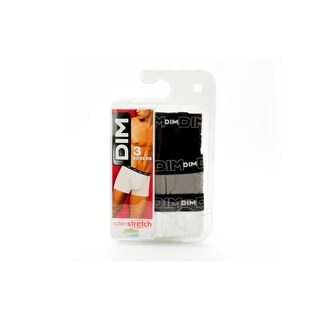 Dim | Paris | Boxer Coton Stretch | noir/gris/blanc | T3 