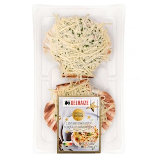 Delhaize | 2 St Jacobschelpen 250 gr