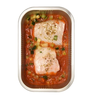 Delhaize | Kabeljauw in tomatensaus 