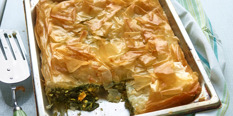 Spanakopita - spinazie- en fetataart