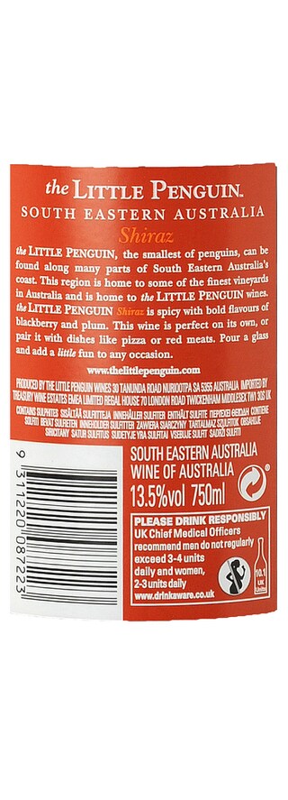 Australie - Australië | South Eastern | The Little Pinguin Shiraz Rouge 