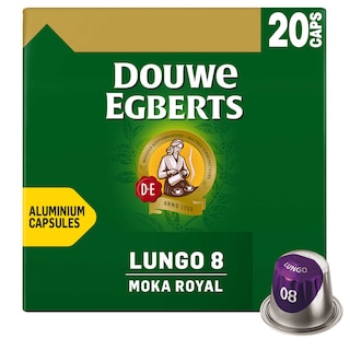 Douwe Egberts | Koffie | Lungo | Moka Royal 8 | Caps 