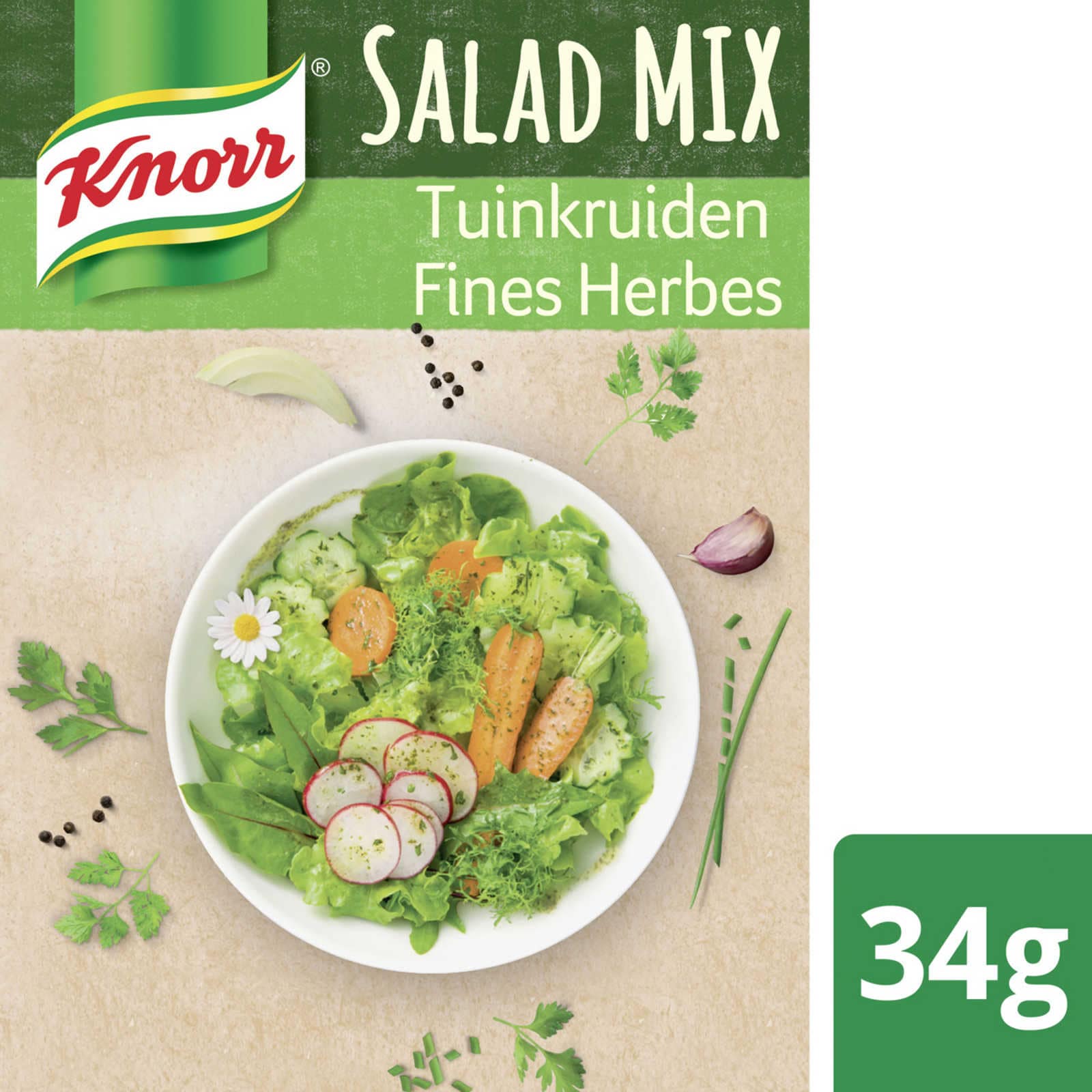 Knorr Kruiden Tuinkruiden Vinaigrette 36 Gr Delhaize