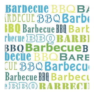 Happy Paper | Serviettes | BBQ Type turquoise | 33cm 