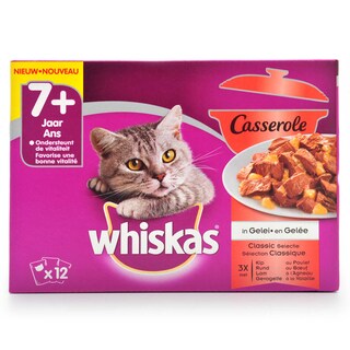 Whiskas | Aliment chat | Casserole 7+ | Classique 