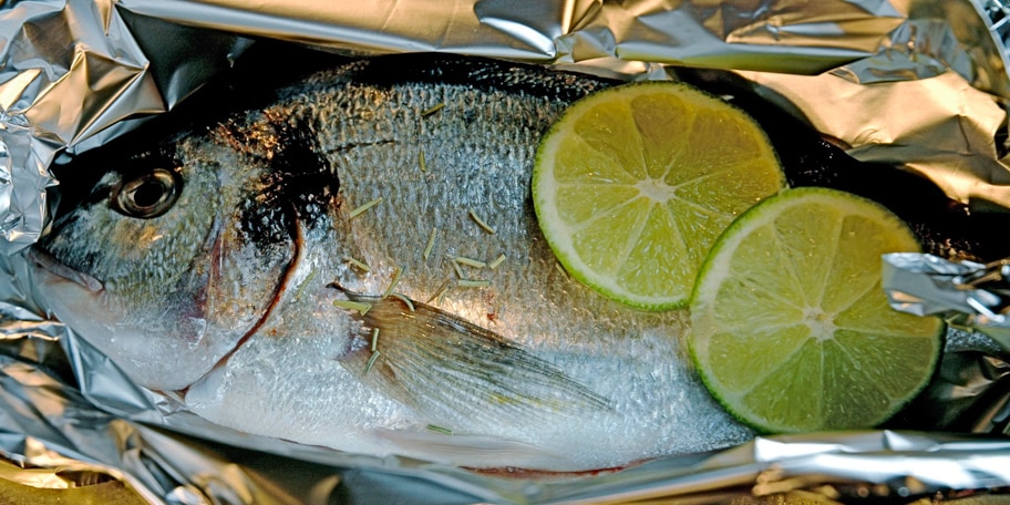 Dorade en papillote, façon thaïlandaise