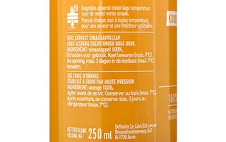 Delhaize | Vers geperst sap | Sinaasappel 25 cl