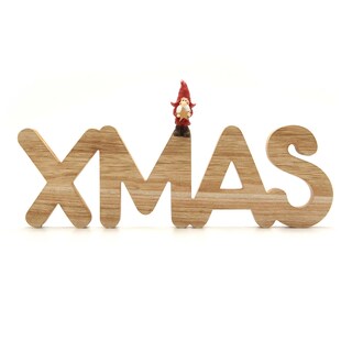 Delhaize | Lettres en bois avec Père Noël 