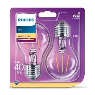 Philips | Lampe LED | 40W A60 E27 | WW CL 2BC/6 
