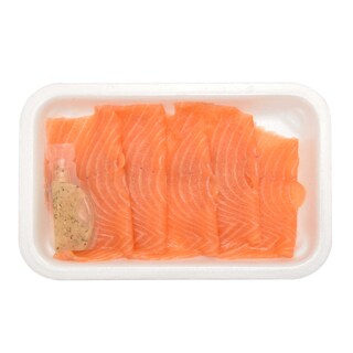 Delhaize | Zalmcarpaccio | Olie 