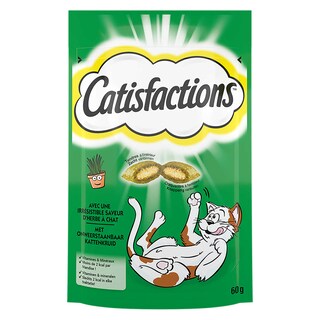Catisfactions | Snacks chat | Friandises | Herbe à chat 60 gr