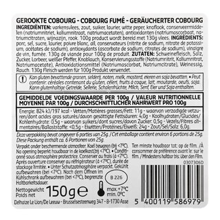 Delhaize | Gerookte Cobourg | Sneden 150 gr