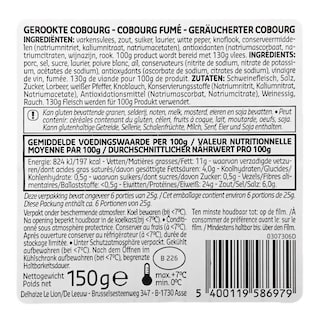 Delhaize | Gerookte Cobourg | Sneden 