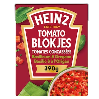 Tomato | Blokjes | Basilicum | Oregano