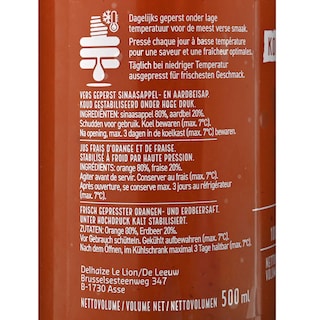 Delhaize | Jus | Orange-Fraise | Frais 
