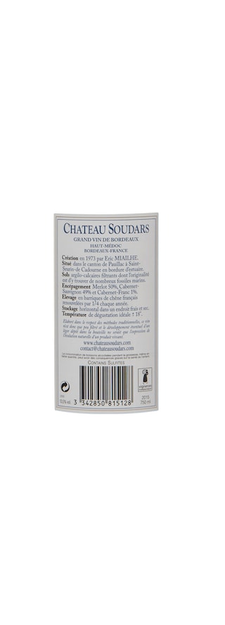 France - Frankrijk | Bordeaux - Haut Médoc | Château Soudars 2015 Red 