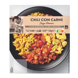Delhaize | Chili con carne | Riz mexicain | Nachos 