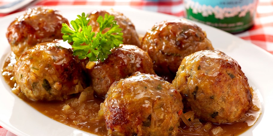 Luikse balletjes met zoete saus