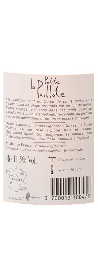 France - Frankrijk | Corse - Ile de Beauté IGP | La Petite Paillote Rosé 