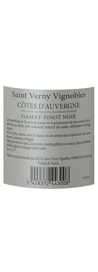 FR MIDI COTES AUVERGNE AOC | St Verny Gamay / Pinot Noir Rood 