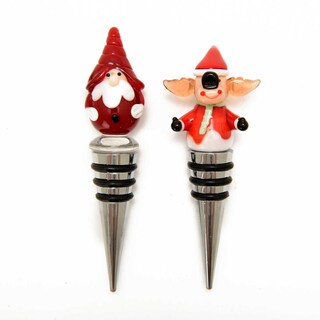 Delhaize | Flessenstopper met Kerstman 