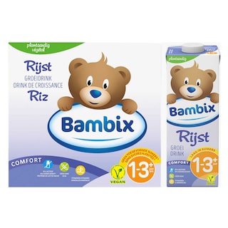 Bambix | 6x1L Groeidrink | Rijst | 1-3 Jaar 