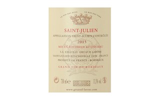 France - Frankrijk | Bordeaux - Saint-Julien | Château Gruaud Larose 15 Rood | Houten kist 