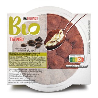 Delhaize | Bio | Tiramisu | Bio 90 gr