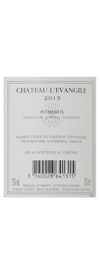 Chateau l'Evangile | Pomerol | 2013 