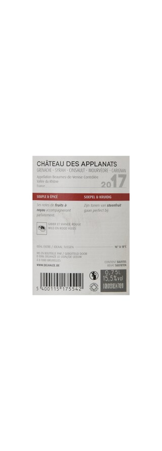 France - Frankrijk | Rhône - Beaumes de Venise AC | Château Les Applanats Rouge 