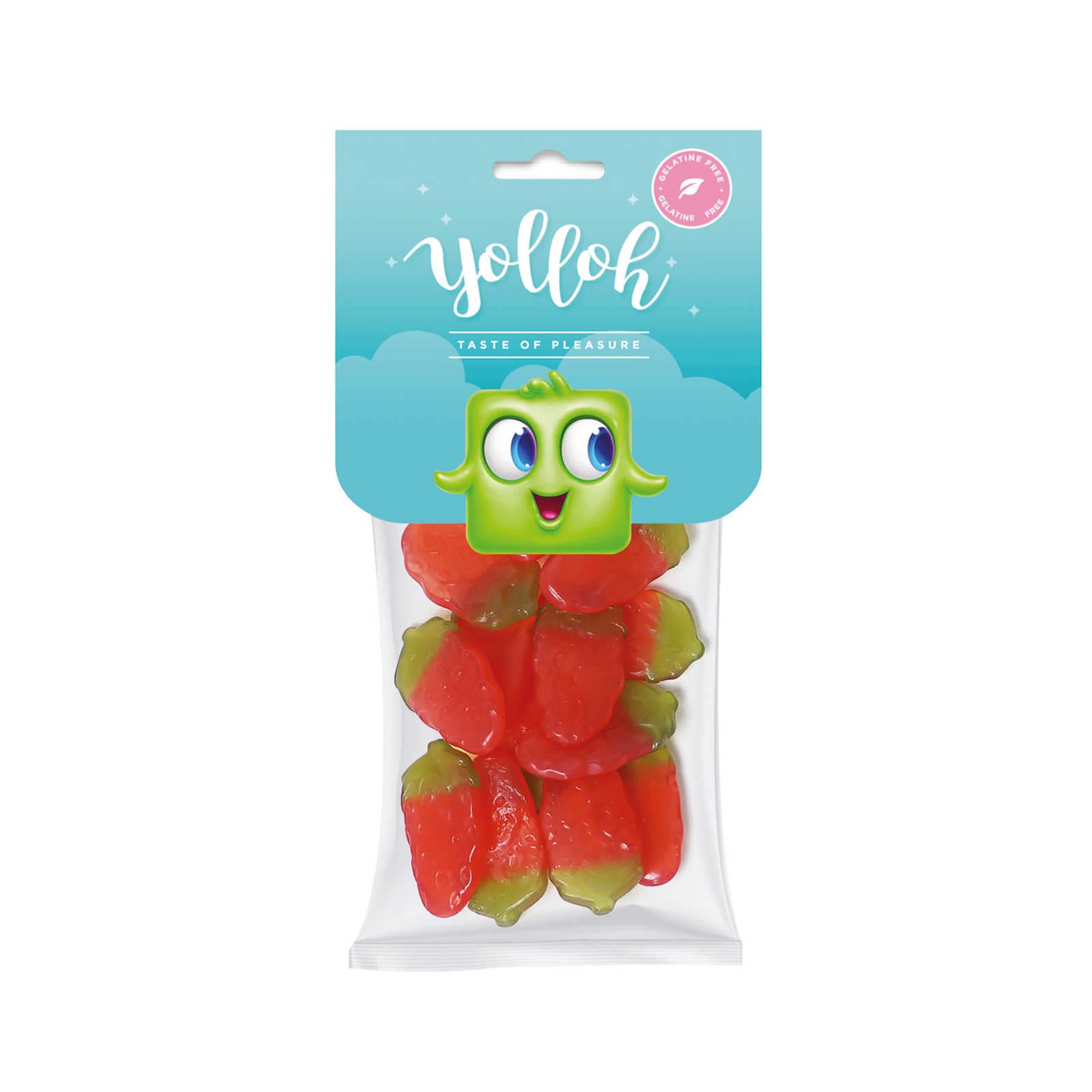 Yolloh Bonbons Strawberries 120 Gr Delhaize 1077