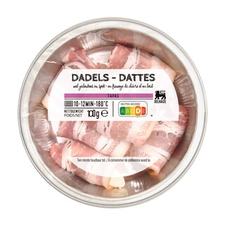 Delhaize | Dadels | geitenkaas | spek 100g 
